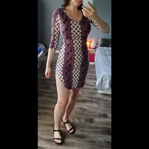 H & H Slit Body Con Dress